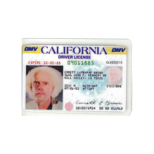 Credencial - Volver al Futuro - Emmet Brown