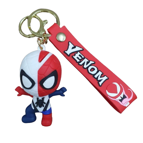 Llavero Goma 3D Spider Man - Mitad Spider Mitad Venom