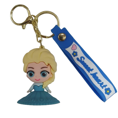 Llavero Goma 3D Princesa - Frozen Elsa (Vestido acampanado)