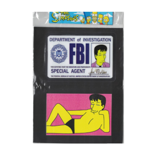 Credencial - Los simpsons - Fox Mulder