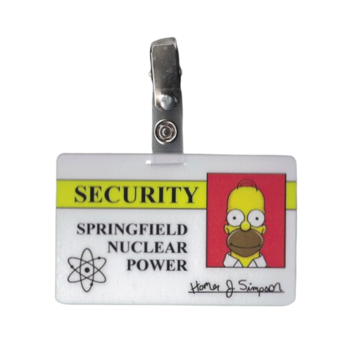 Credencial - Los simpsons - Homero planta nuclear