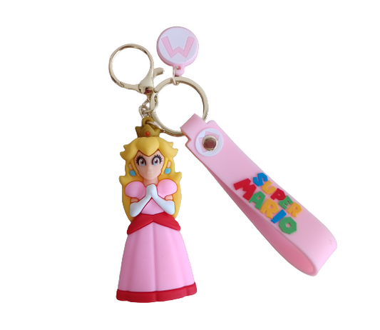 Llavero Goma 3D Super Mario Bros Mario - Princesa Peach
