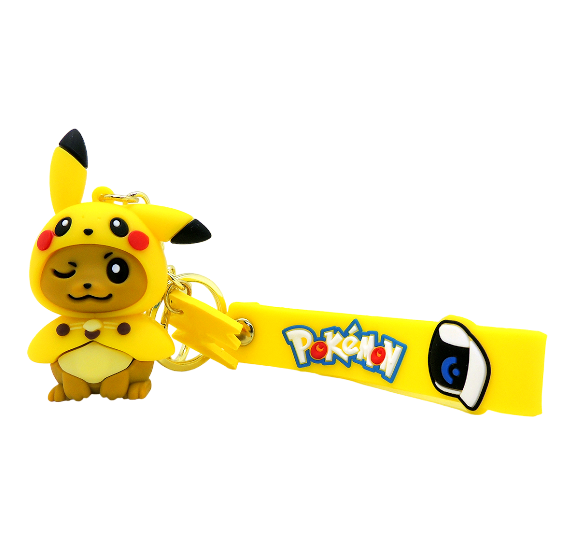 Llavero Goma 3D Pokemon Eevee disfraz Pikachu