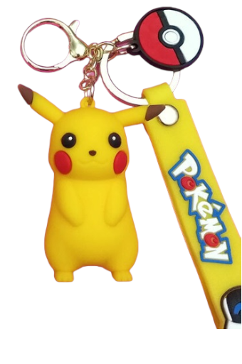 Llavero Goma 3D Pokemon Pikachu parado