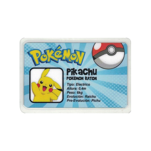 Credencial - Pokemon - Pikachu