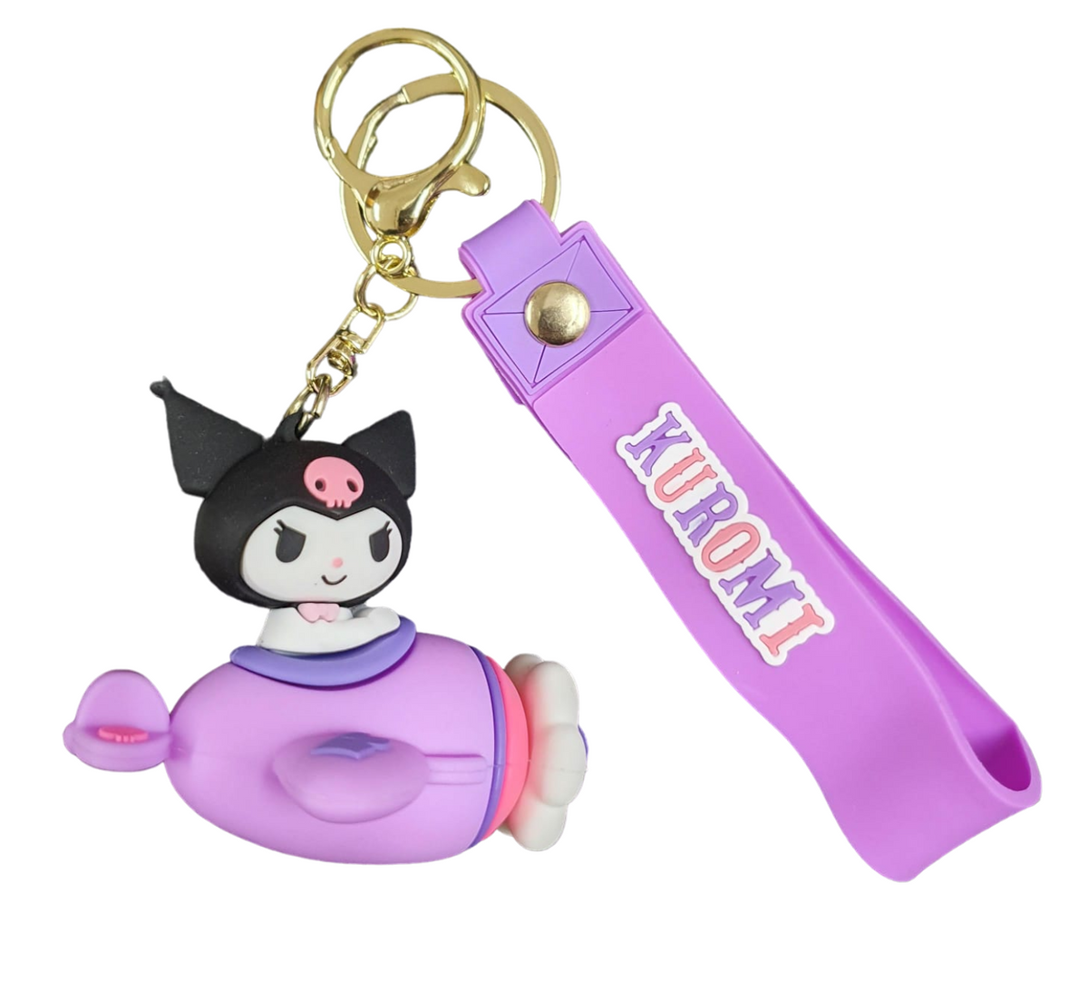 Llavero Goma 3D Sanrio - Kuromi Avión