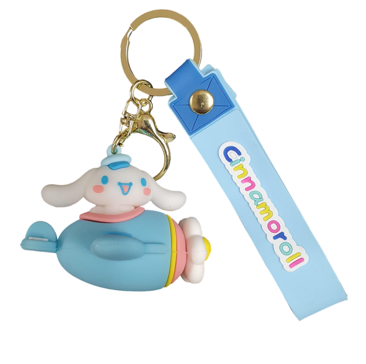 Llavero Goma 3D Sanrio - Cinnamoroll Avión