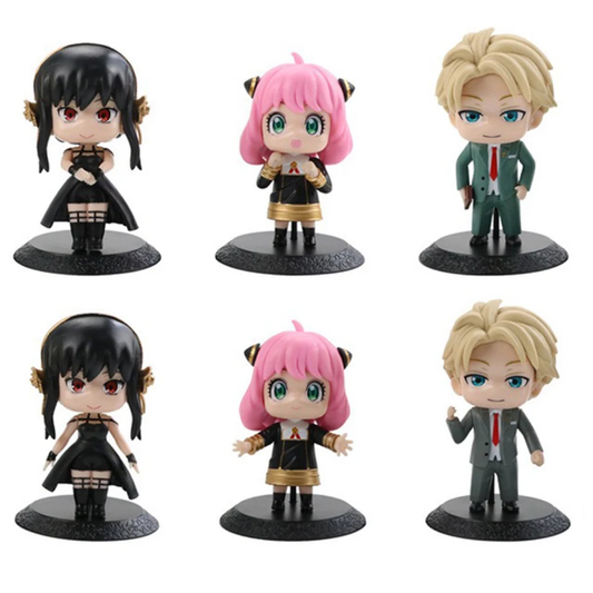 Figuras (Set x6) Spy x Family - Personajes Chibi 10cm